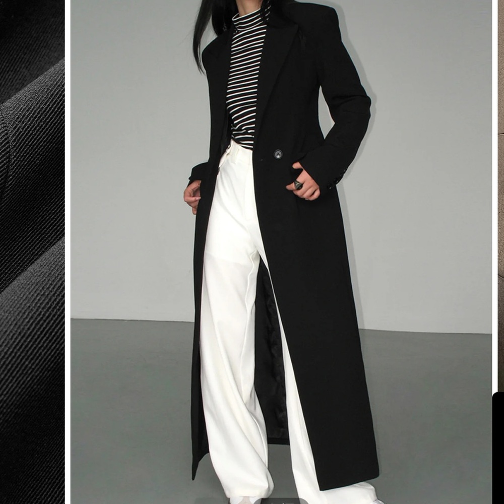 Commense Black Blazer Coat